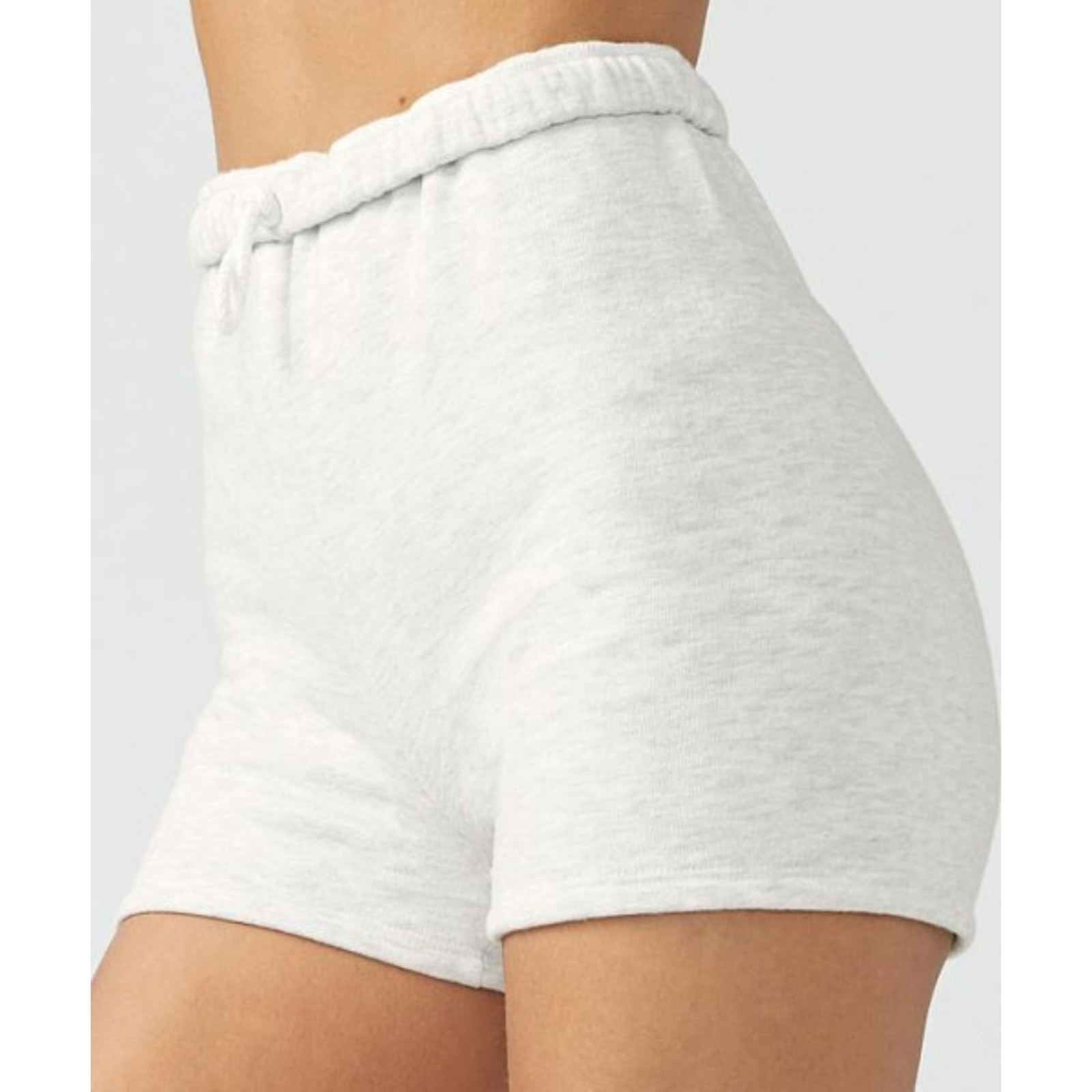 JOAH BROWN Fitted Terry Sweat Short sz Medium / Large Grey Shorts Drawstring