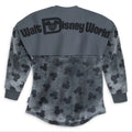 NWT Walt Disney World Spirit Jersey sz Small Gray Velour Disney Christmas Shirt