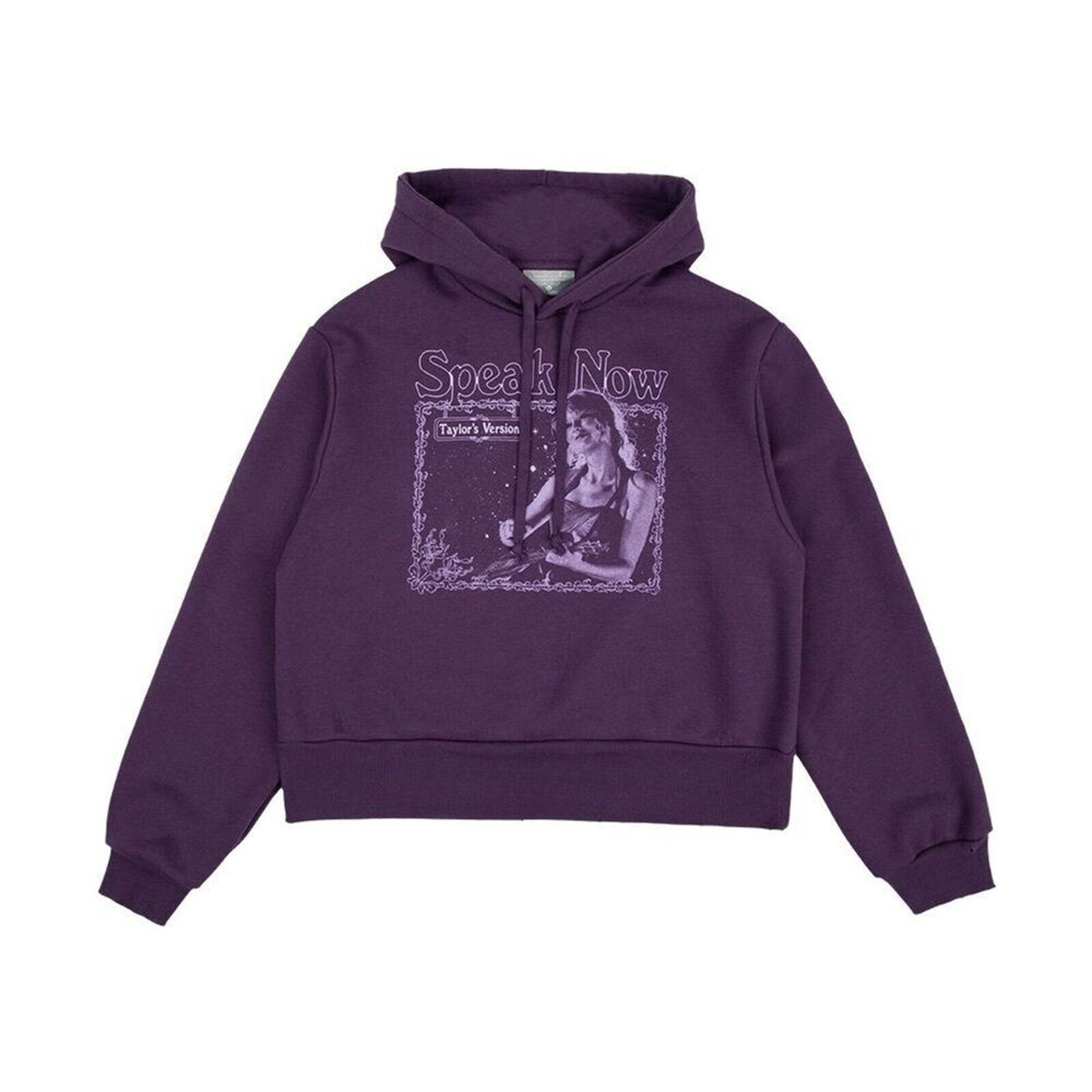 NWT Speak Now The Story of Us Purple Cropped Hoodie Taylor Swift Sweatshirt