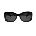 PRADA Black Oversized Oval Sunglasses w Dark Grey Lens PR A08S 1AB5S0 56 - 20