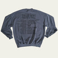 NEW Taylor Swift THE ERAS TOUR Blue Crewneck Sweatshirt sz XS 2024 Dates *Flaw