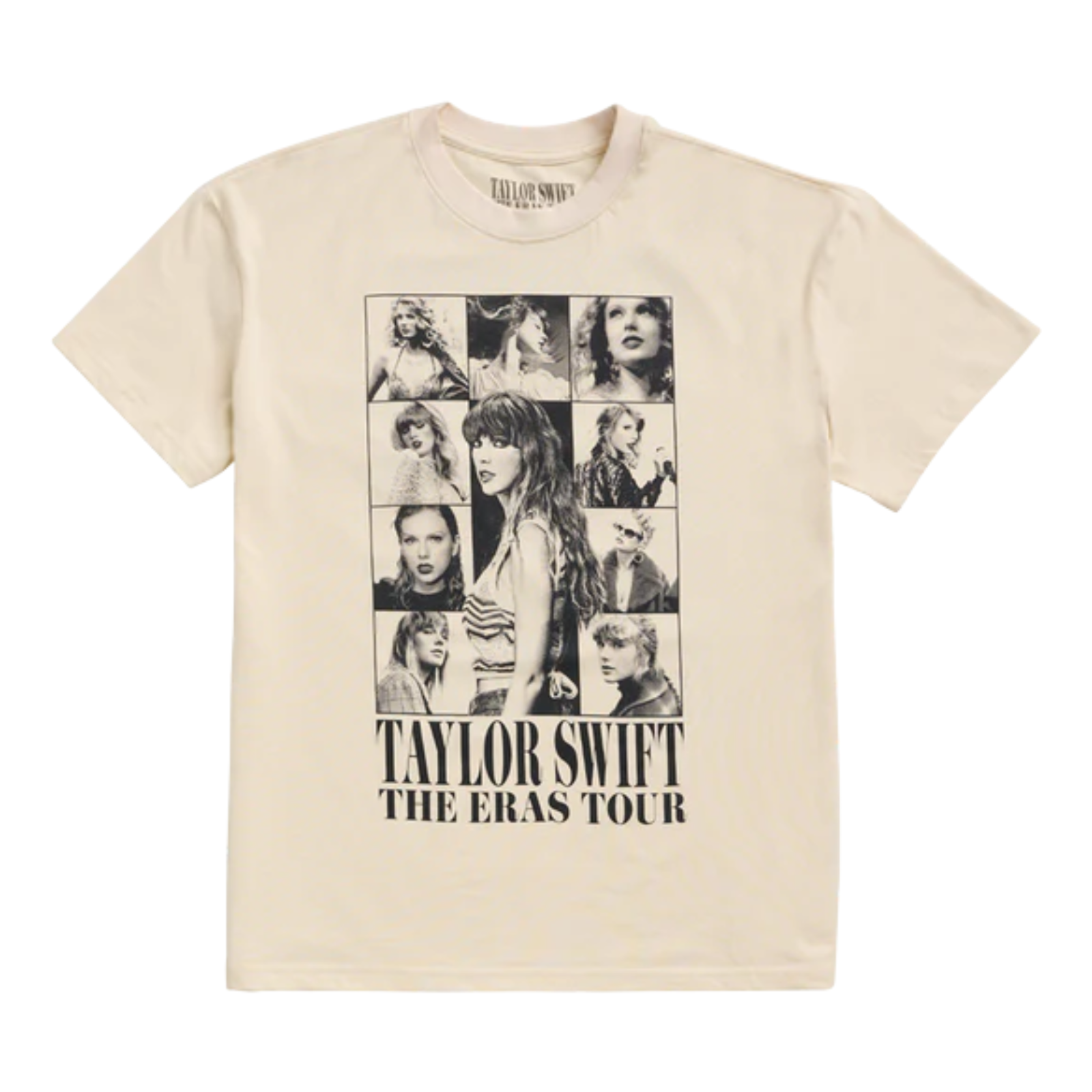 NEW Taylor Swift THE ERAS TOUR Through LA Beige Short Sleeve T-Shirt sz Medium