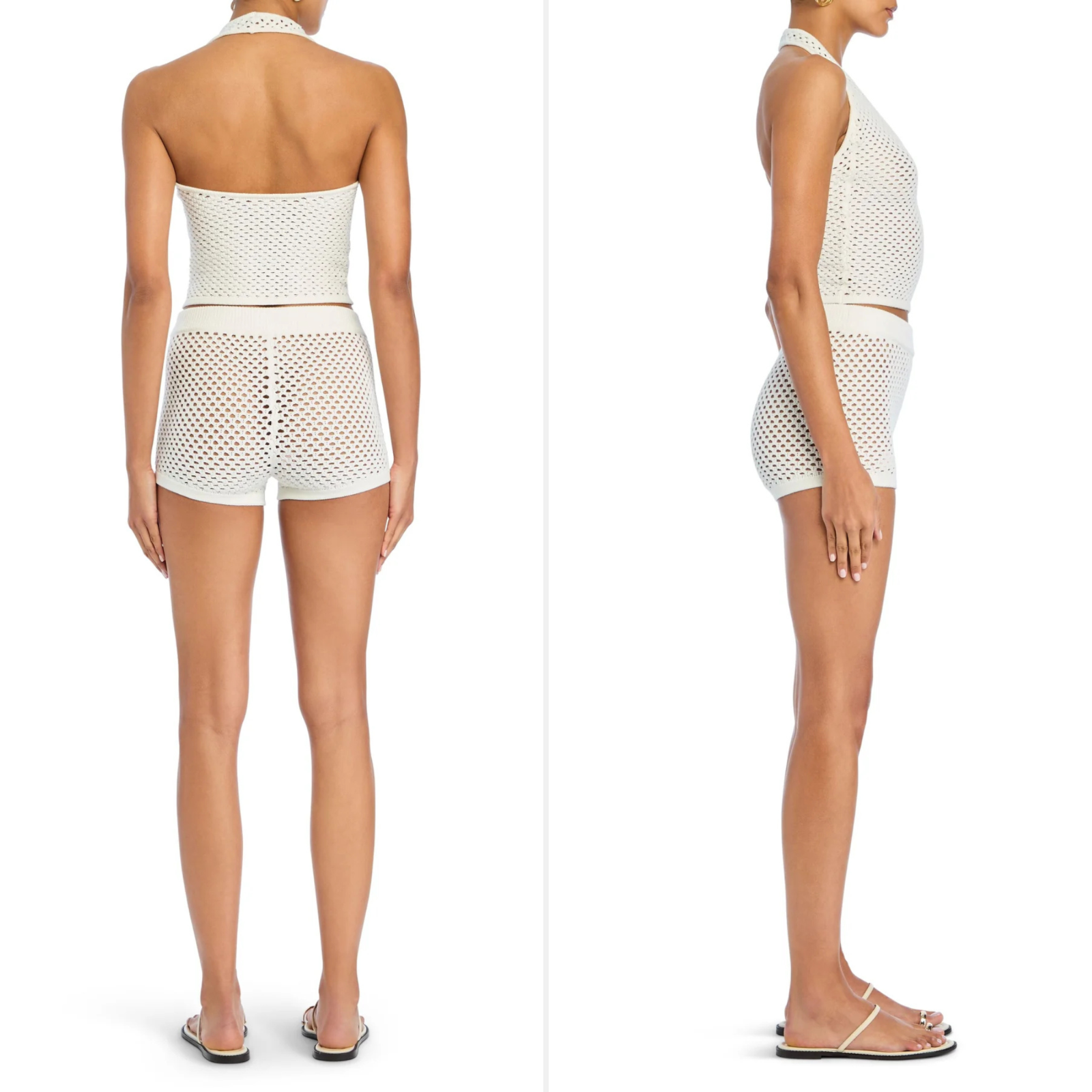 NWT SER.O.YA Nerina Crochet Hot Shorts in Porcelain sz Large Festival Boho Beach