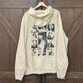 Taylor Swift THE ERAS TOUR Beige Hoodie NEW size XL RARE Merch Black Logo