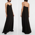NEW The Row Kole Maxi Dress | Black | Small | Minimalist Quiet Luxury Vegan Silk