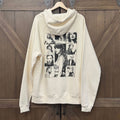Taylor Swift THE ERAS TOUR Beige Hoodie NEW size Medium RARE Merch Black Logo