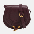 NEW Chloe Marcie Small Crossbody Bag in Grained Calfskin Dimness Purple w/ Tags