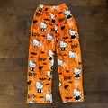 NEW Hello Kitty Orange Fleece Pajama Pants sz XS / Small Halloween Sanrio Kawaii
