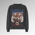 NEW Anine Bing TIGER MUSE Sweatshirt Size Small 100% Cotton Crew Neck Faded Logo