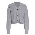 NWT HELMUT LANG Boxy Cardigan Wool Cashmere Blend Gray Sweater Small