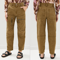 Isabel Marant Étoile Kelyane Pants Sz 40 FR / 8 US Khaki Cargo Straight Leg