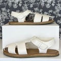THE ROW Fisherman Ivory Crepe Woven Sporty Leather Sandals EU41/US11 w/Box