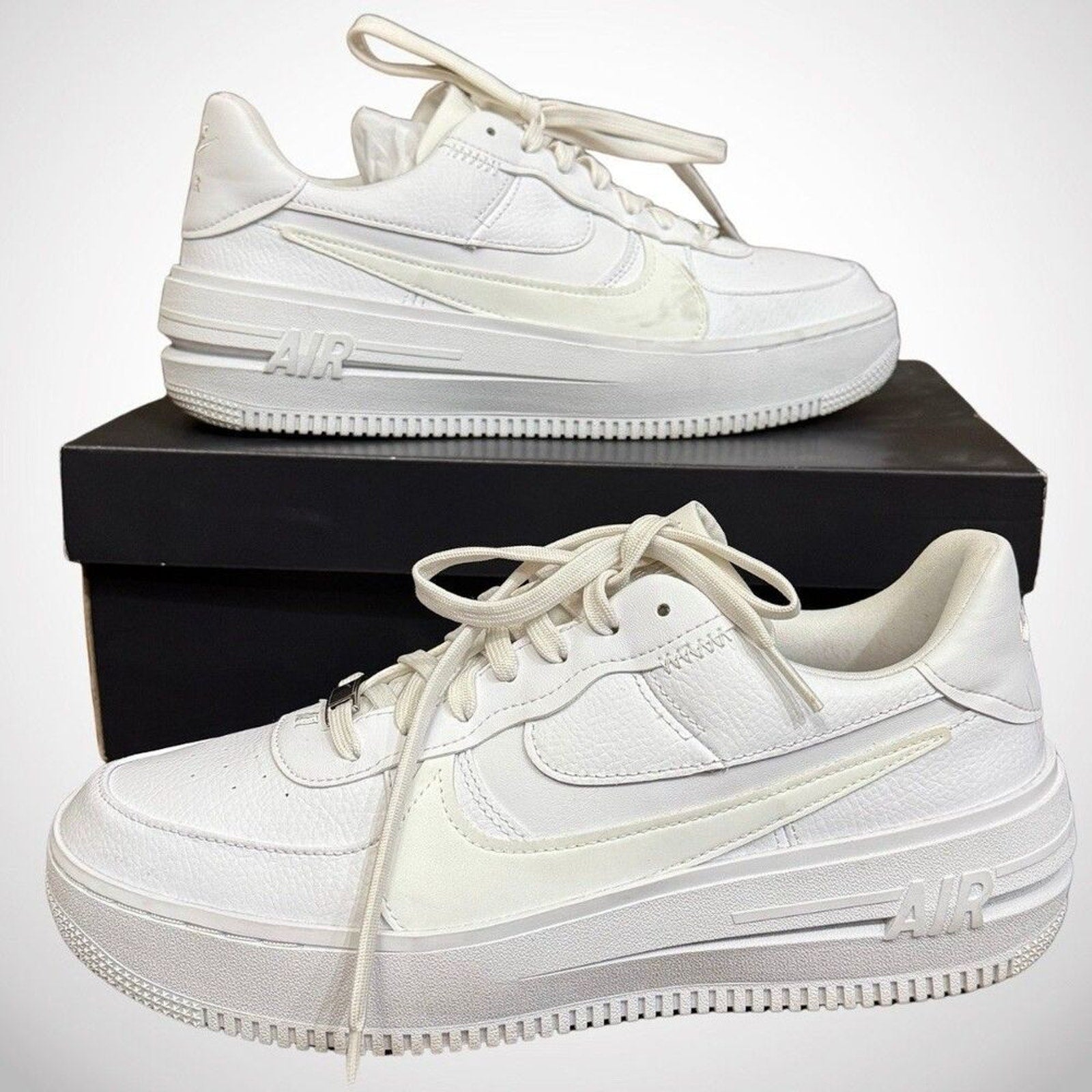 Nike Air Force 1 PLT.AF.ORM White Sneakers | Womens size 11 / EU 43 | w/ Box