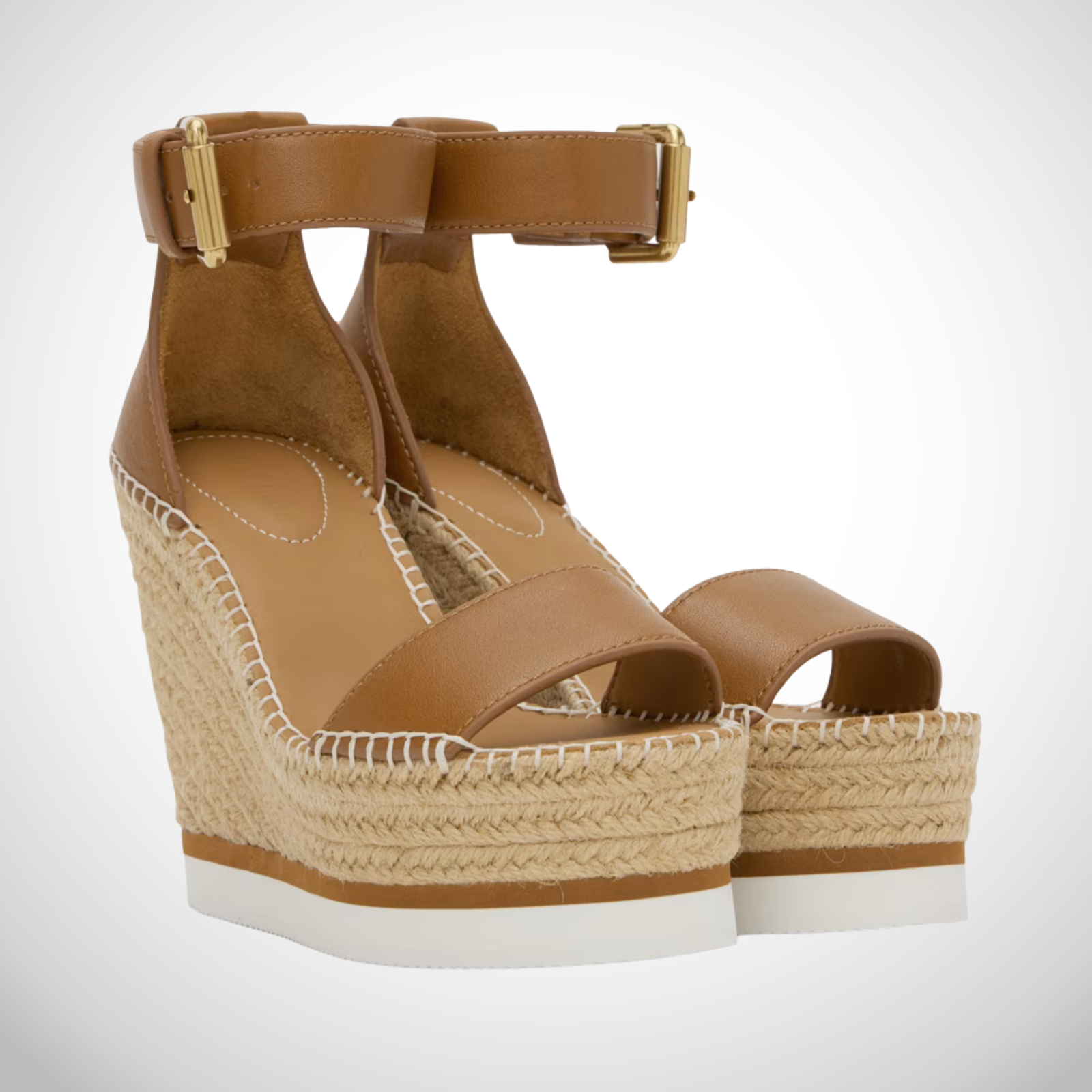 See by Chloe Espadrille Platform Sandals NEW IN BOX Glyn Woven Wedge EU 41 US 11
