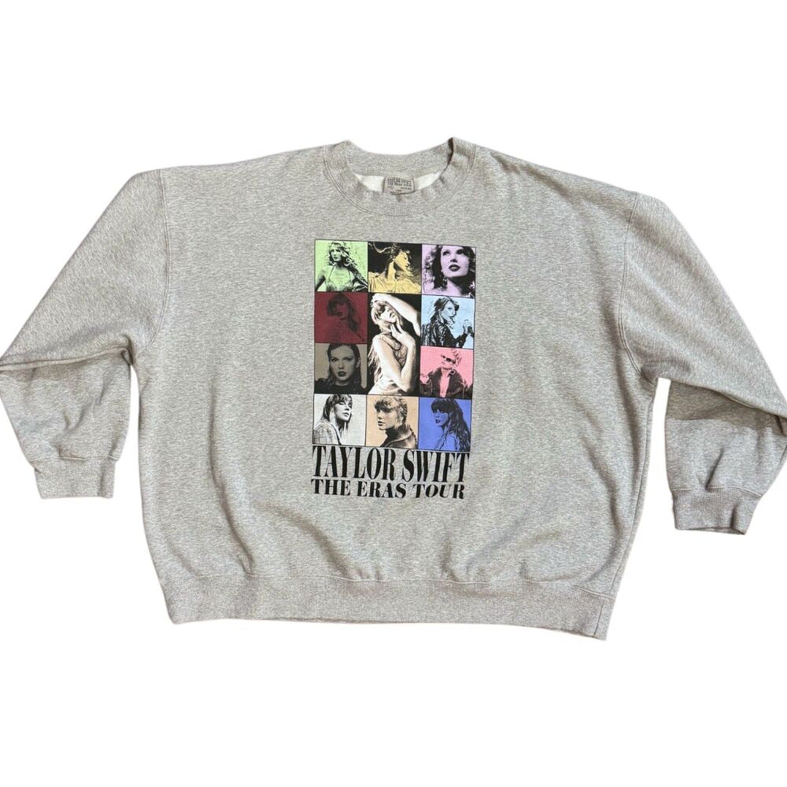 NEW Taylor Swift TTPD Eras Tour II Gray Crewneck Sweatshirt 2024 Official 4XL