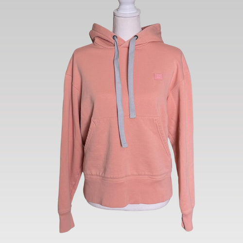 Acne Studios Ferris Face Paw Hoodie sz Small Pink Peach Paw17 Logo Pullover