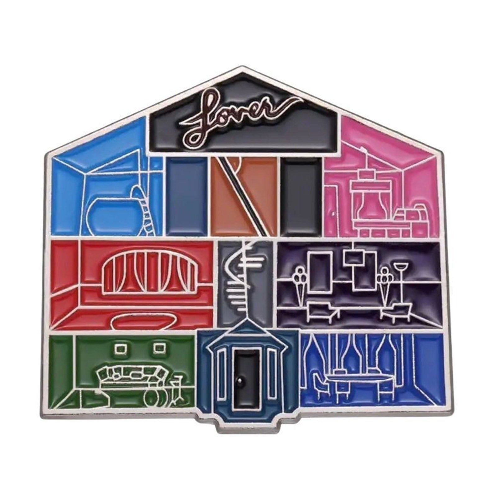 Lover House Taylor Swift Enamel Pin Eras Tour Swiftie Merch