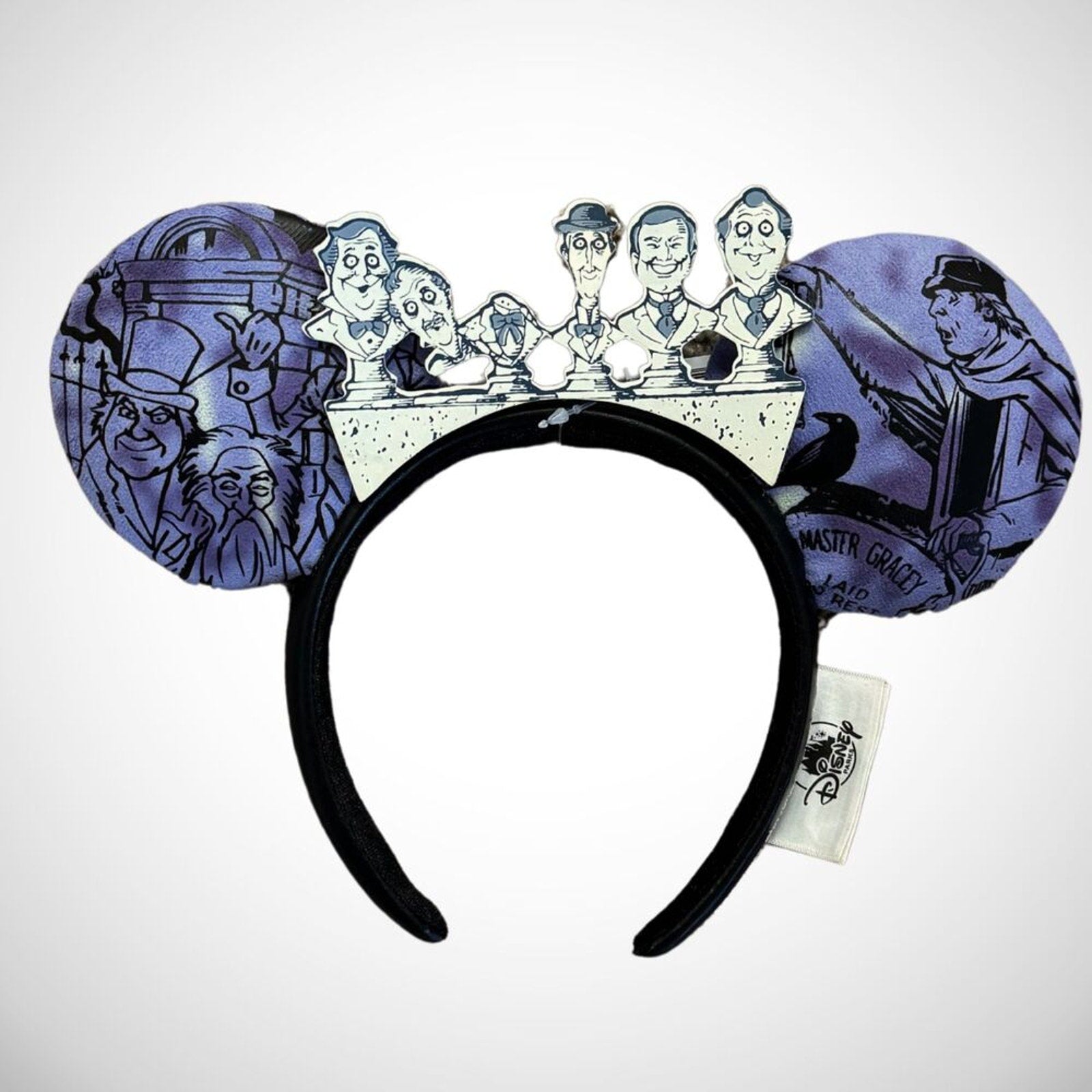 Walt Disney World Haunted Mansion Minnie Ears NWT Grim Grinning Busts Headband
